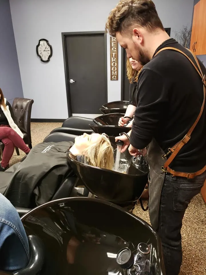 Beautiful hair styling result